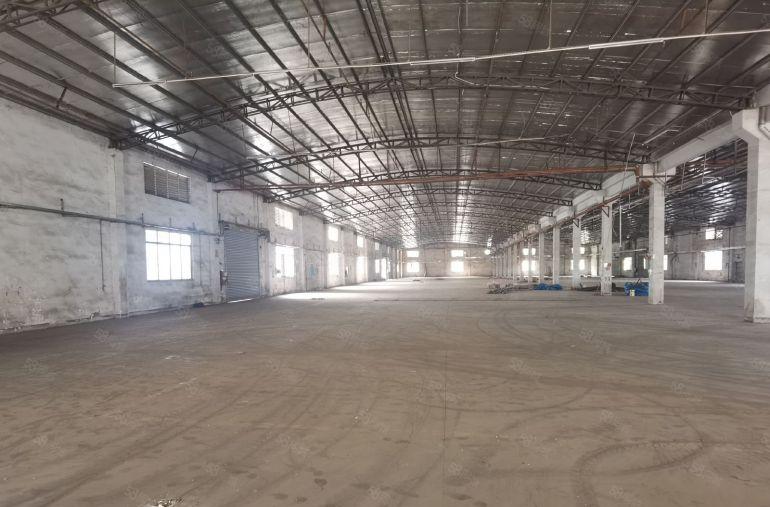 博罗园洲国道旁原房东独栋钢结构滴水八米6000平出租空地超大