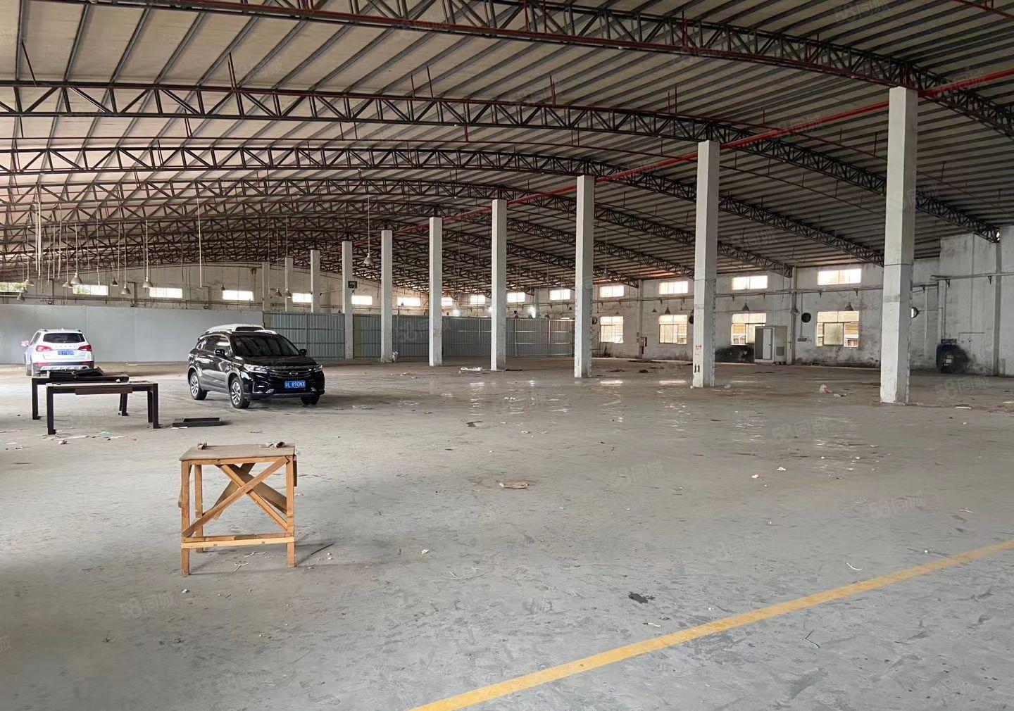 博罗园洲原房东厂房出租4200平独院钢构厂房滴水九米可分租。