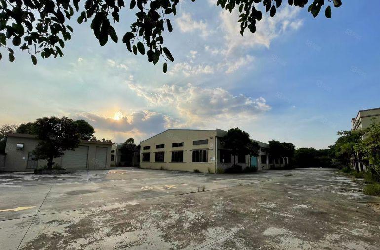 园洲原房东独院厂房底价出租4600方，空地超大现成家具环评