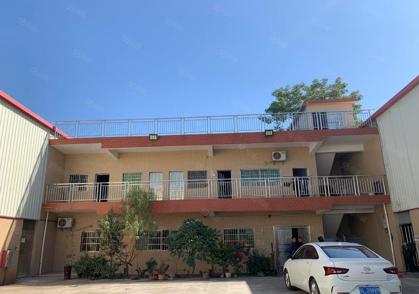 园洲镇独门独院3500平方钢构厂房出租，宿舍办公配套齐全