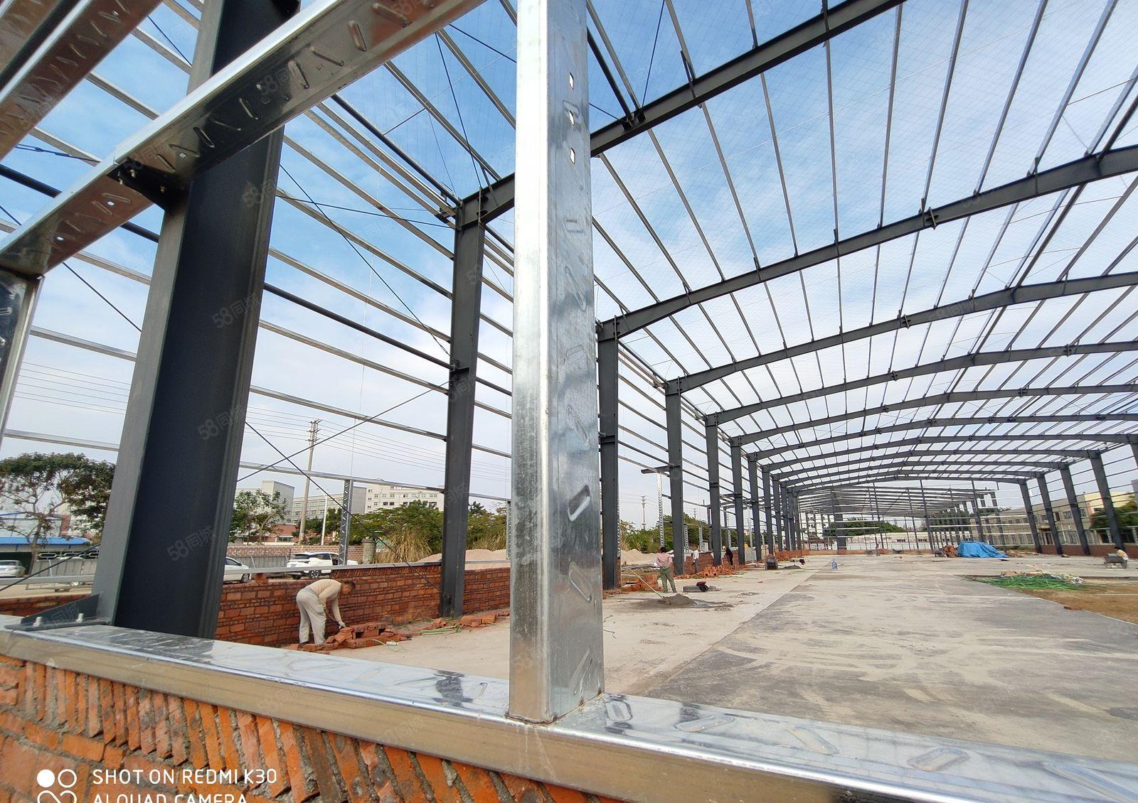 全新钢构厂房，水电按需，有天然气，证件齐全。