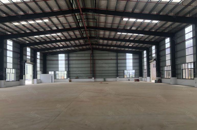 博罗龙溪靠近桥头钢结构园区1500平方起租滴水9米空地超大