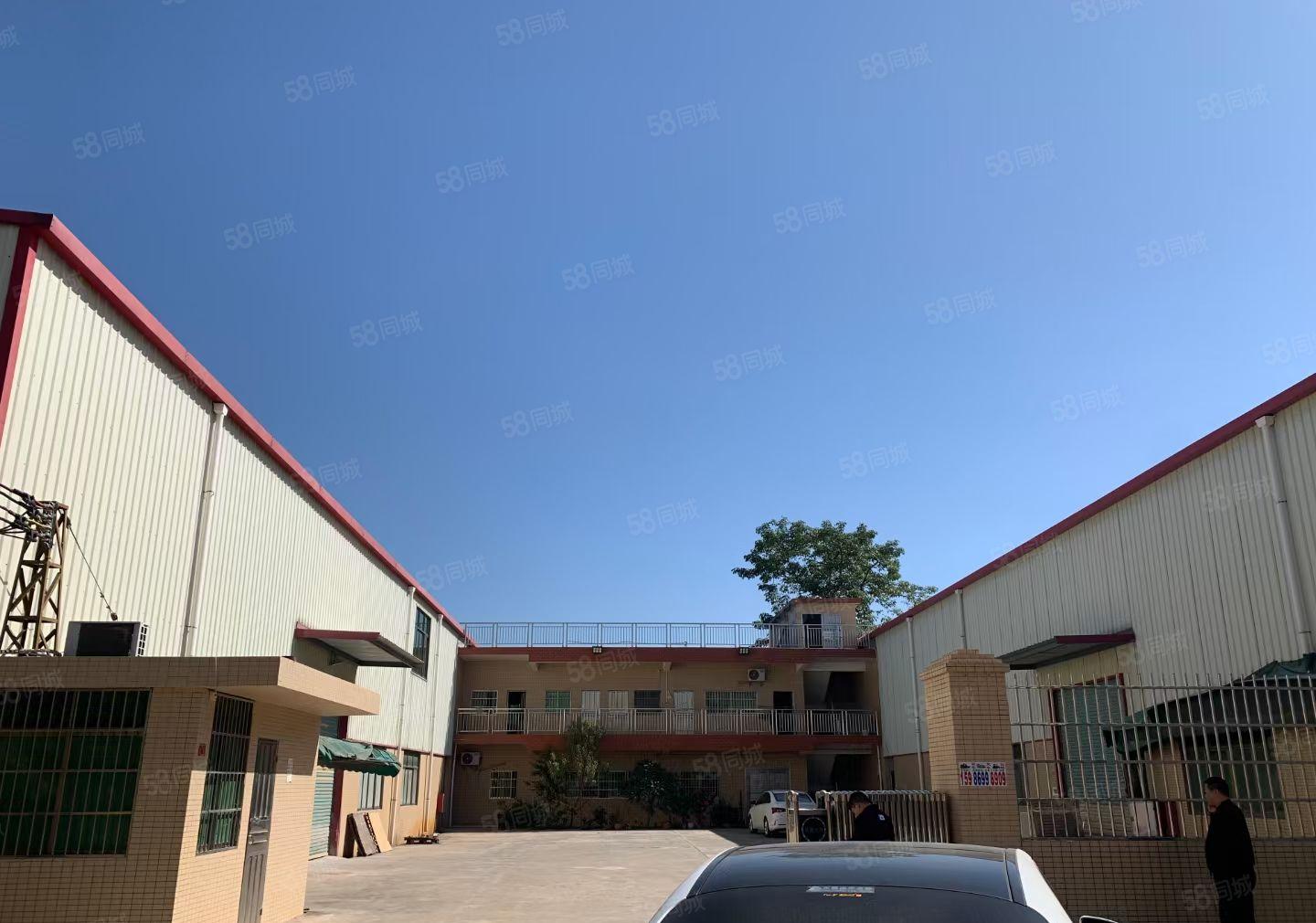 园洲镇独门独院3500平方钢构厂房出租，宿舍办公配套齐全