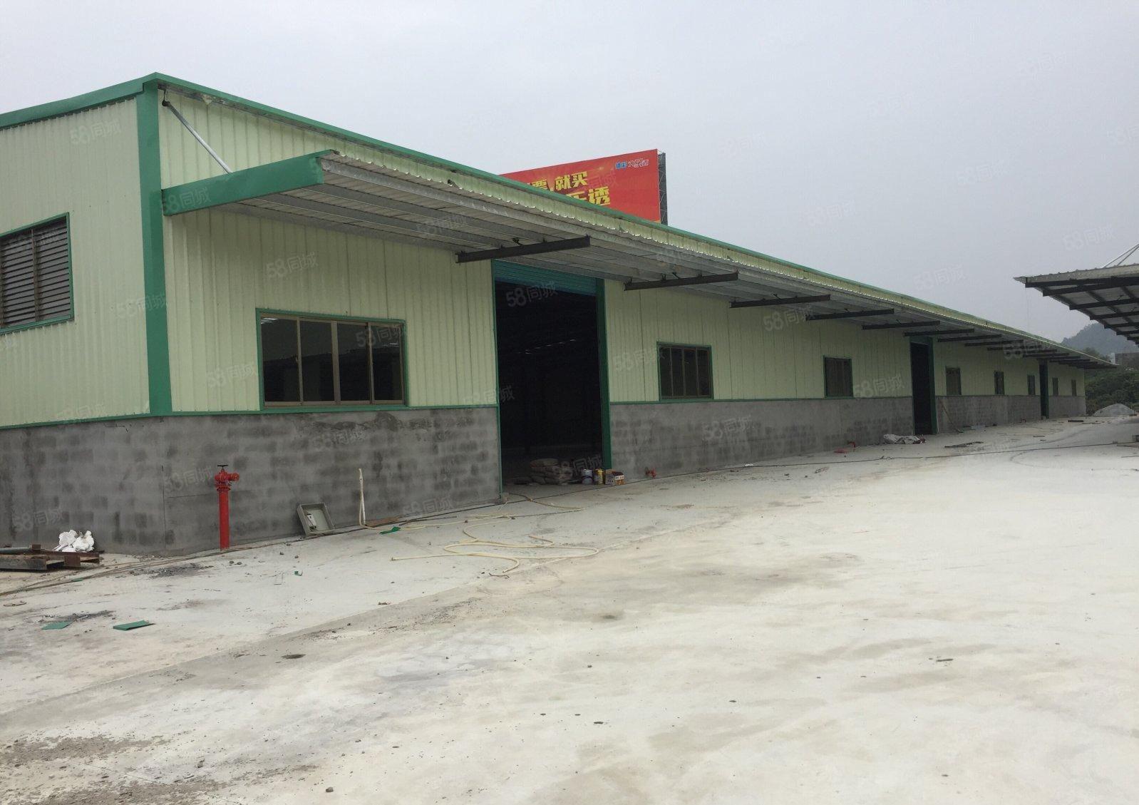 惠州博罗 四角楼独门独院钢结构厂房2600平米出租可分租