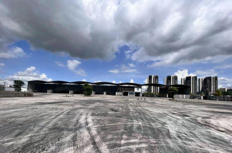 圆洲单一层钢构13米高厂房仓库，硬化空地1万平，租金10元