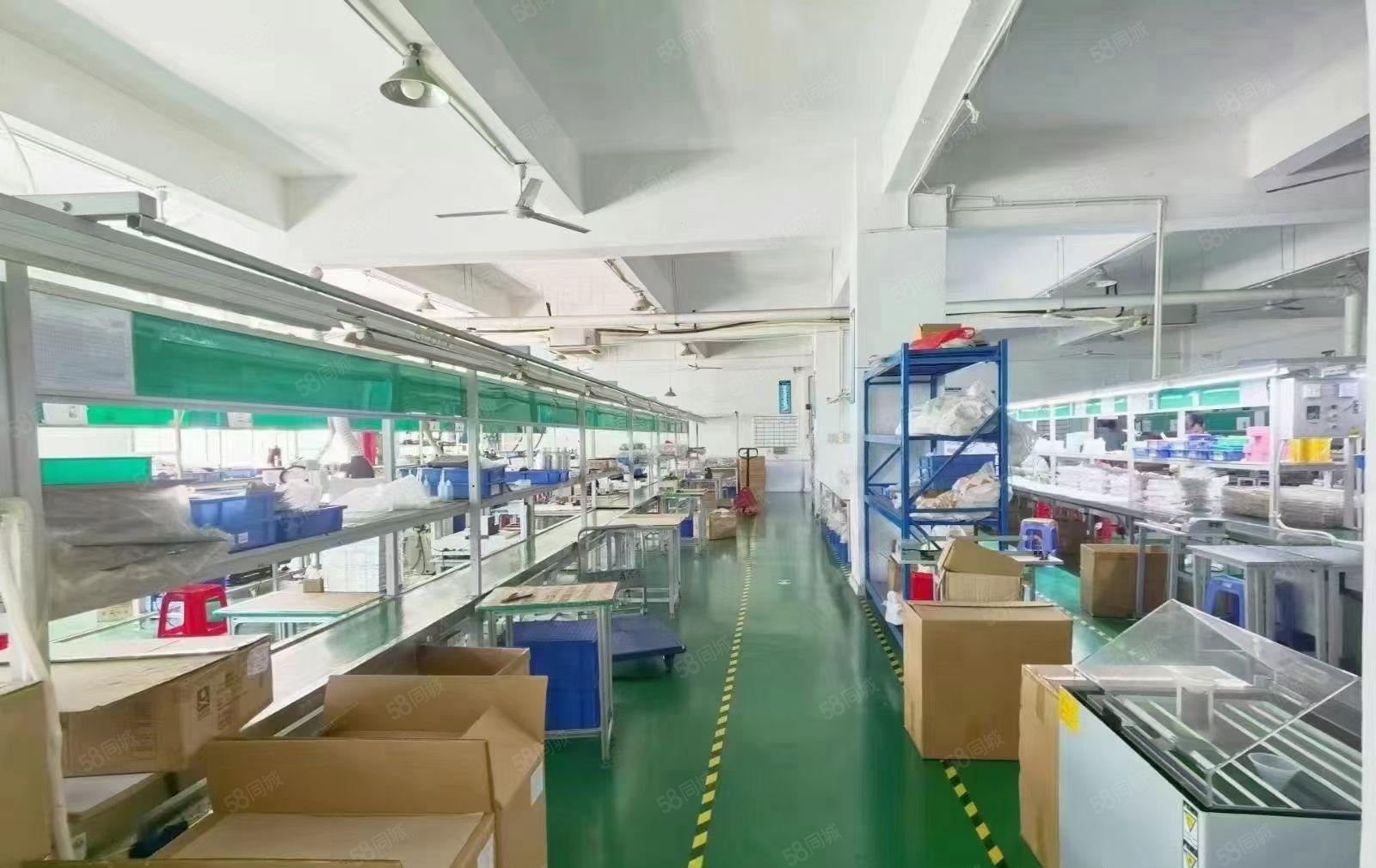 仲恺工业园分租现成装修三楼厂房600平米，无需转让费出租