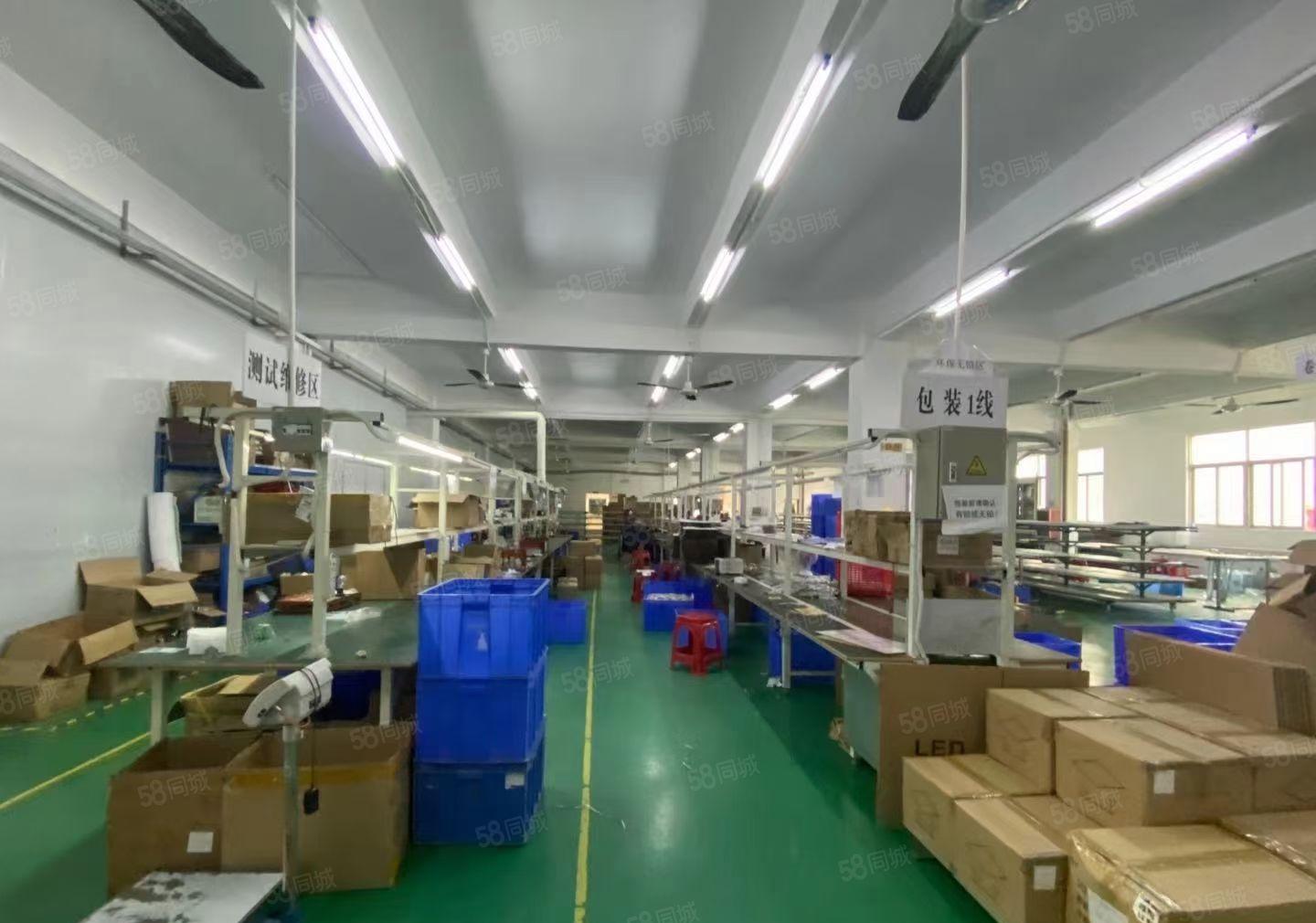 福永凤凰山旭源工业园4楼精装修600平米厂房出分租办公仓库