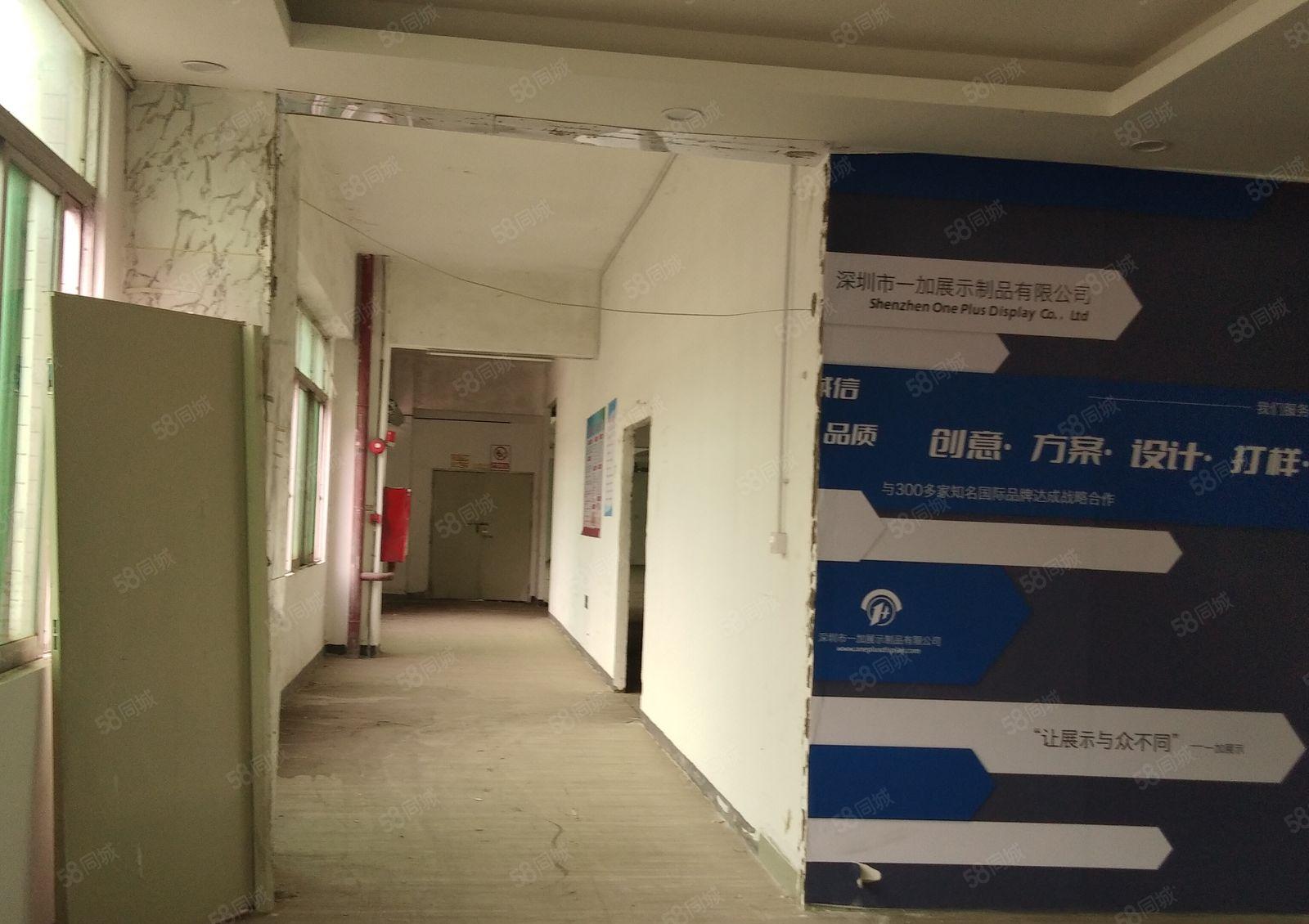 西乡富源工业城楼上整层精装修2300平，有前台！