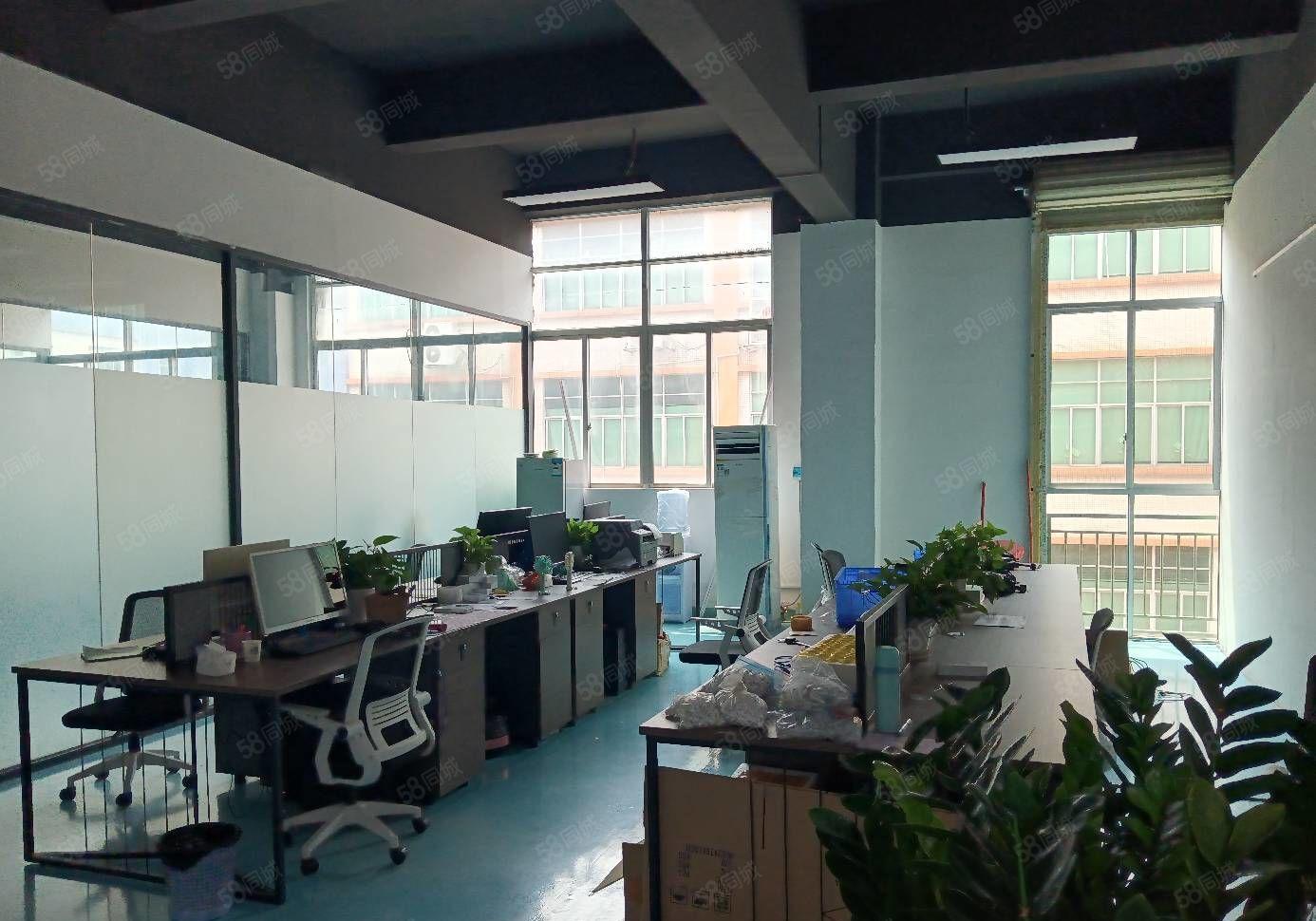 沙井地铁口工业园新出厂房楼上1000平方现有装修办公室前台