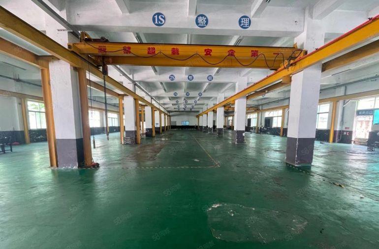 松岗中学独院厂房出租6150平注塑厂带行车800平起分电可过