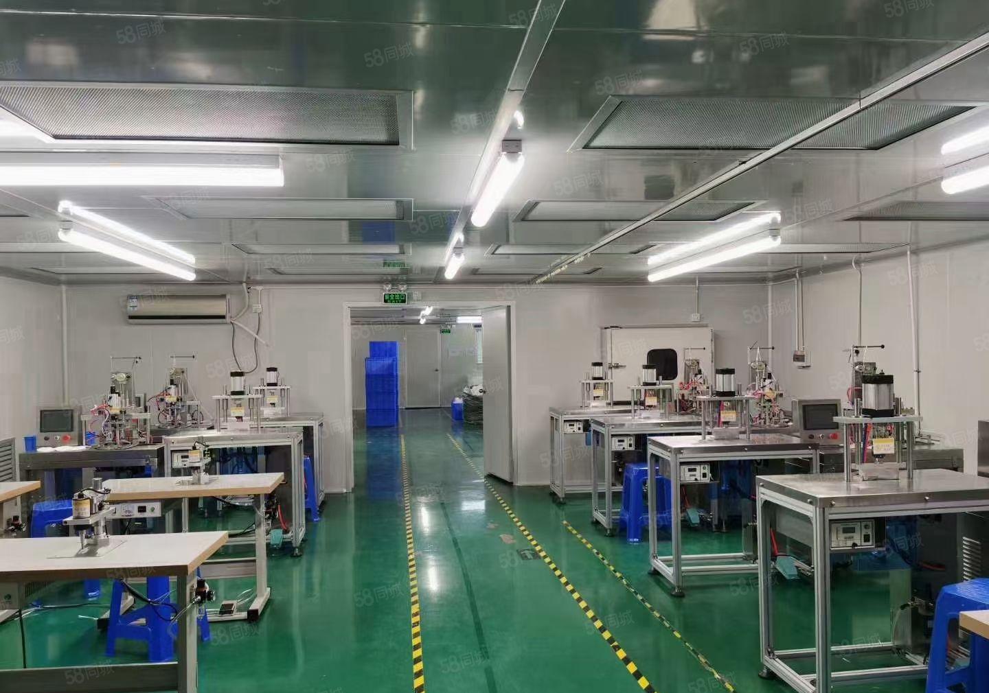 福永地铁站富桥第四工业园精装修1300平厂房出租红本无尘车间