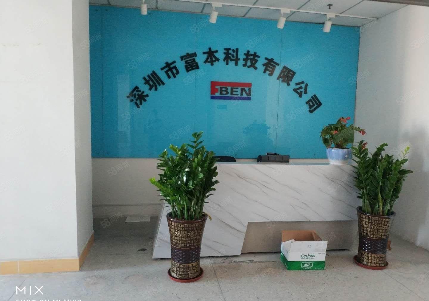 松岗塘下涌500平精装修厂房仓库出租水电到位园区形象交通便利