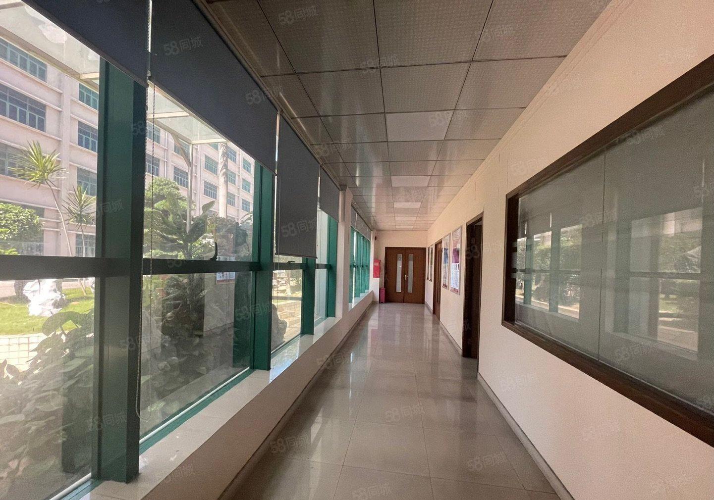 石岩新出独栋，精装修无转让费2000平办公室厂房出租采光好。