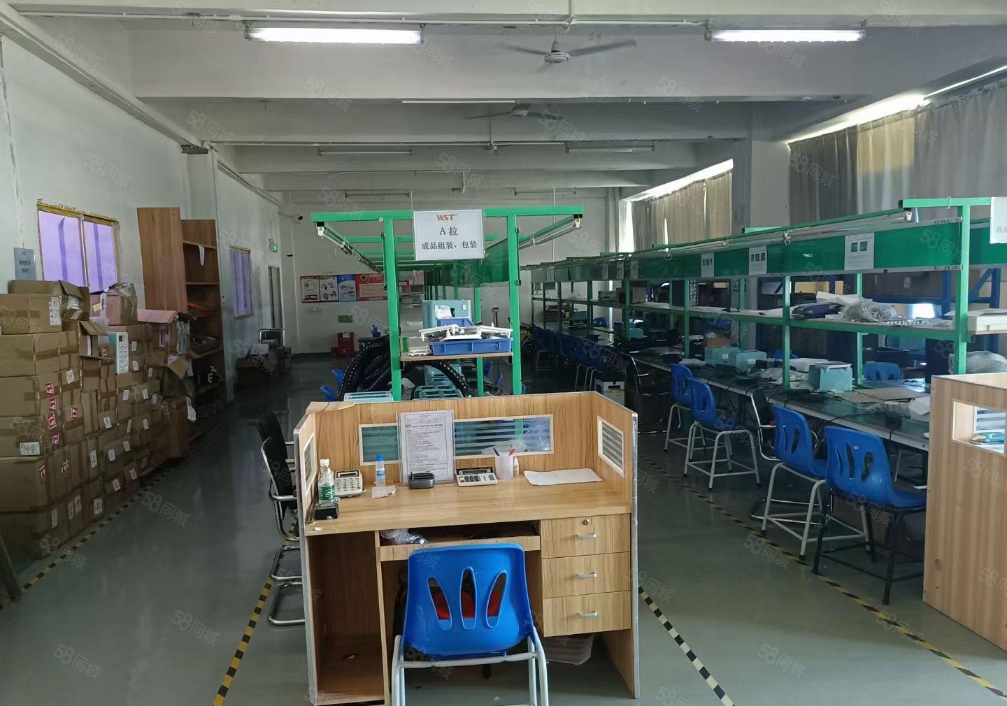 福永塘尾沿江高速出口原房东950平米精装修厂房出租招租分租