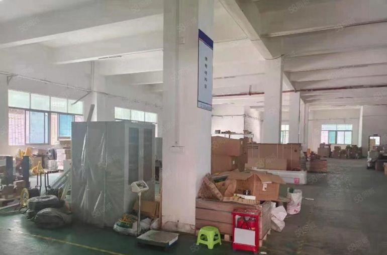 宝安区沙井和一主干道边一楼物流仓2000平方园区空地大