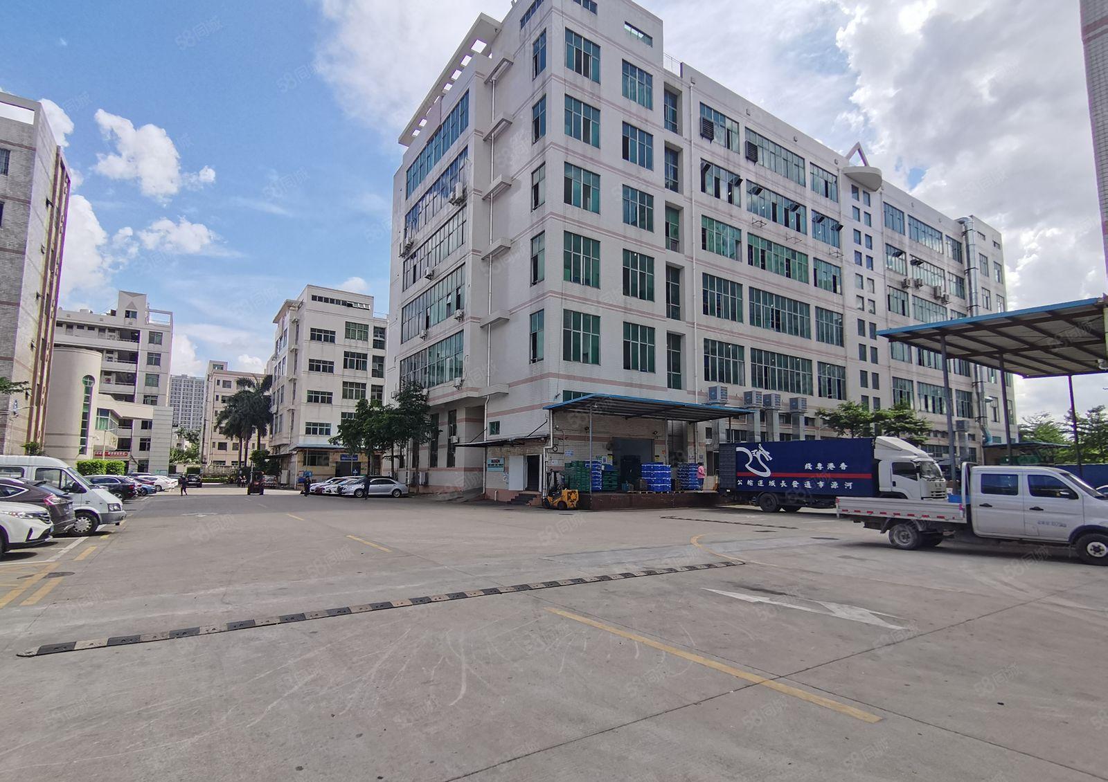 松岗沙浦围工业区1楼2楼厂房各1300平办公仓库厂房出租分租