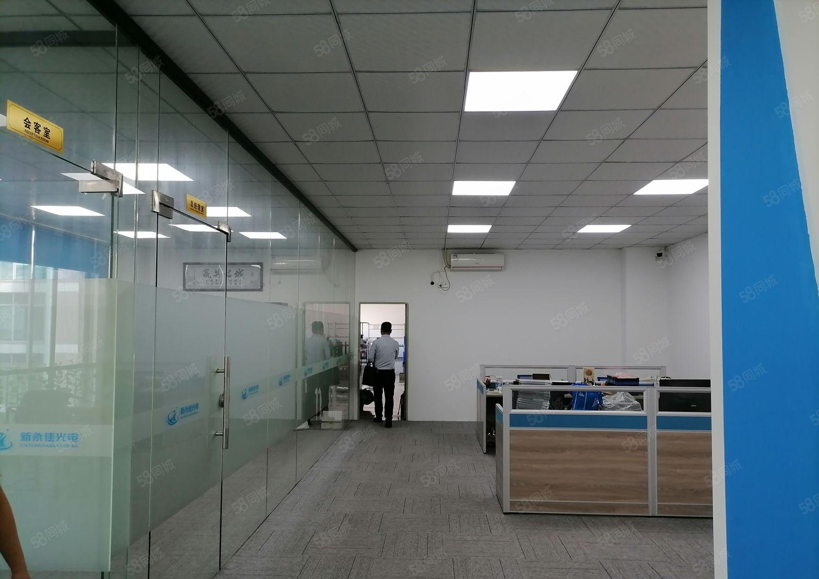 西乡洲石路边大型工业区楼上带精装修650平厂房出租