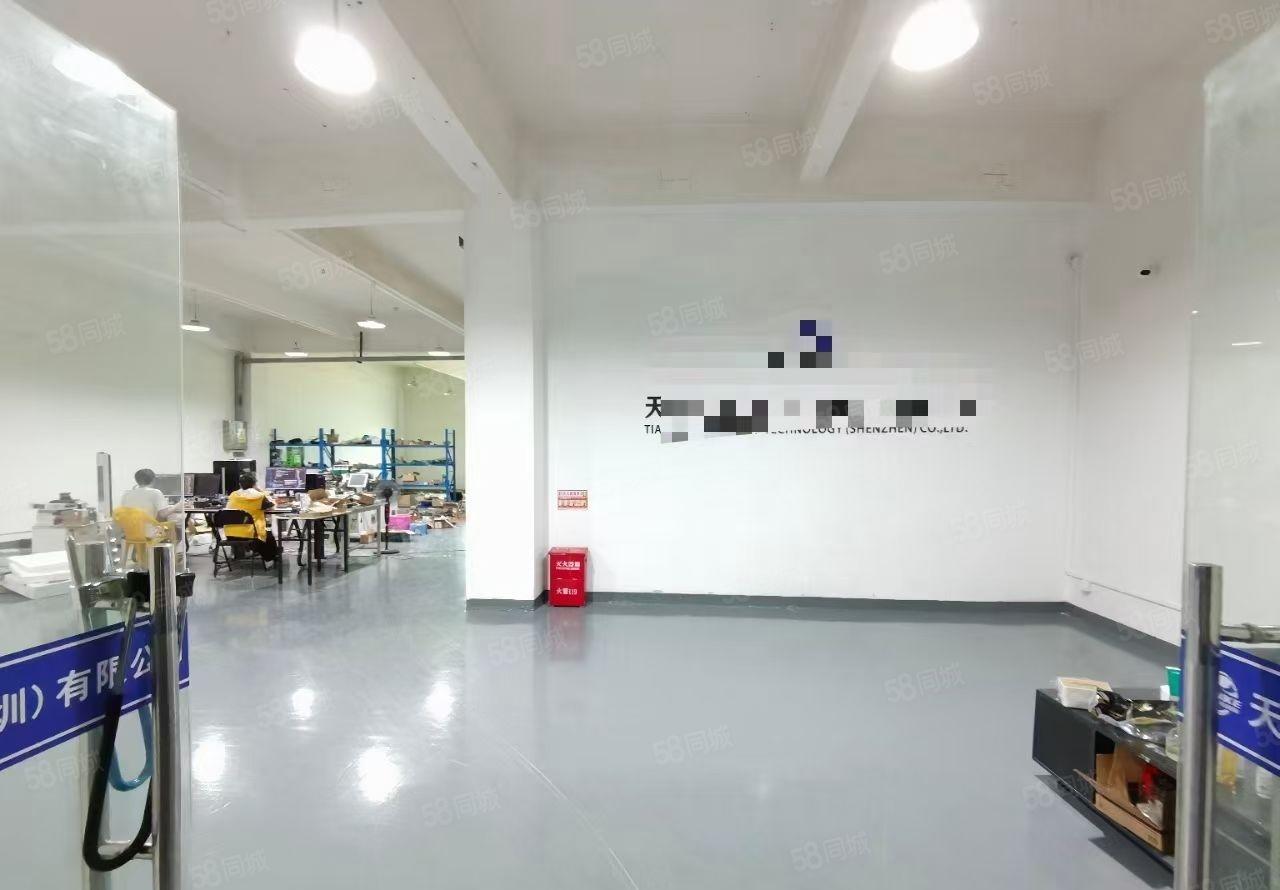 福永桥头地铁口附近楼上800平精装修厂房无转让费可分租