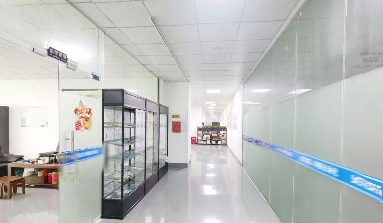 沙井宝安大道旁高薪科技园二楼整层带精装修办公室厂房1800平