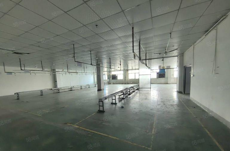松岗大道一手房东厂房出租楼上1500平带办公室装修地坪漆吊顶