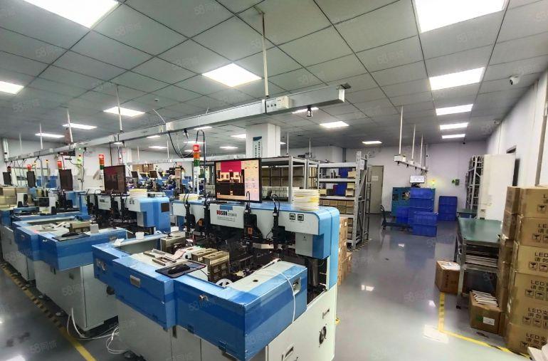 西乡固戍1000平精装设备电子厂房低价出租原房东红本大型区园