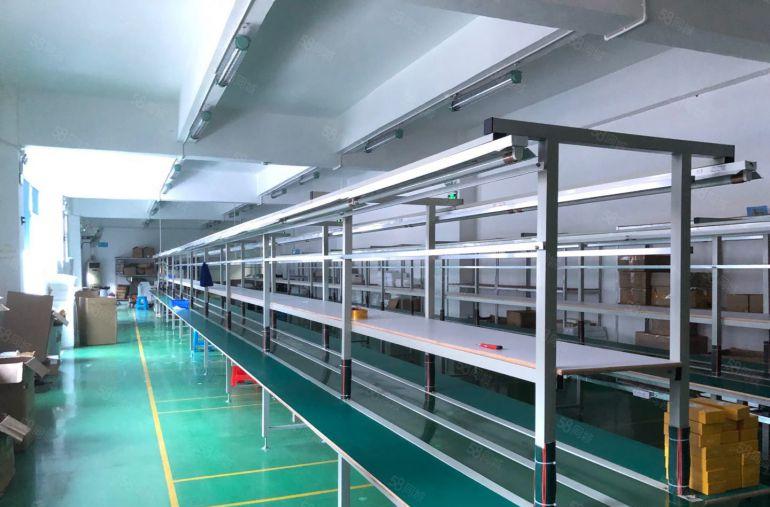 沙井黄埔楼上800平方精装村委厂房水电到位 带办公室拎包生产