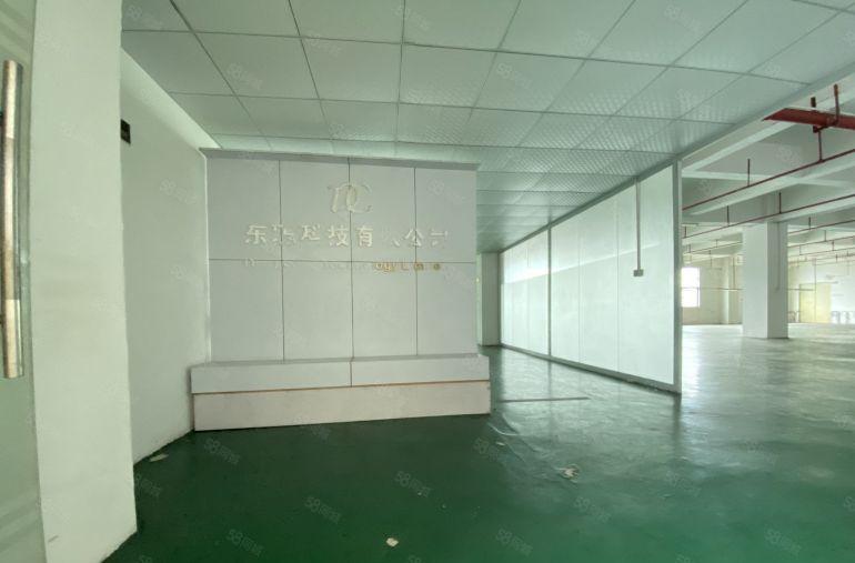 松岗朗下第三工业区楼上800平方带精装修前台办公室地坪漆出租