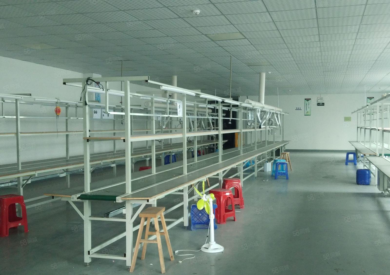 西乡鹤州洲石路边园区楼上精装修900平，现成水电天花吊顶