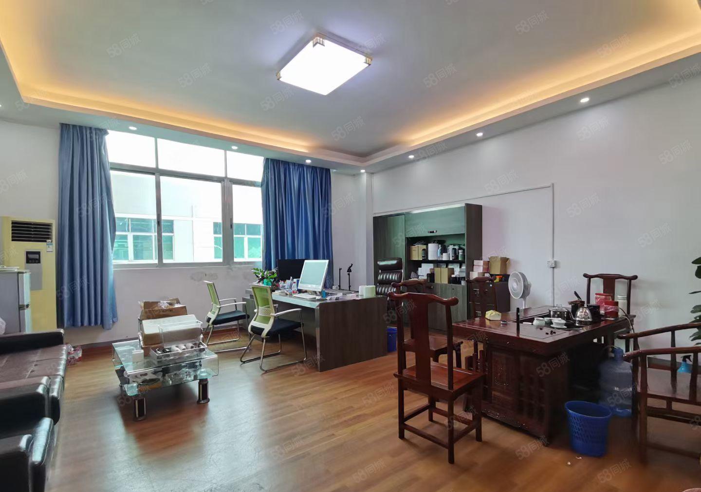 沙井双高速路口原房东楼上1000平精装修厂房仓库出租可办环评