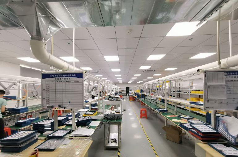 同富裕工业区村委直租1800平带装修厂房 一楼带卸货平台