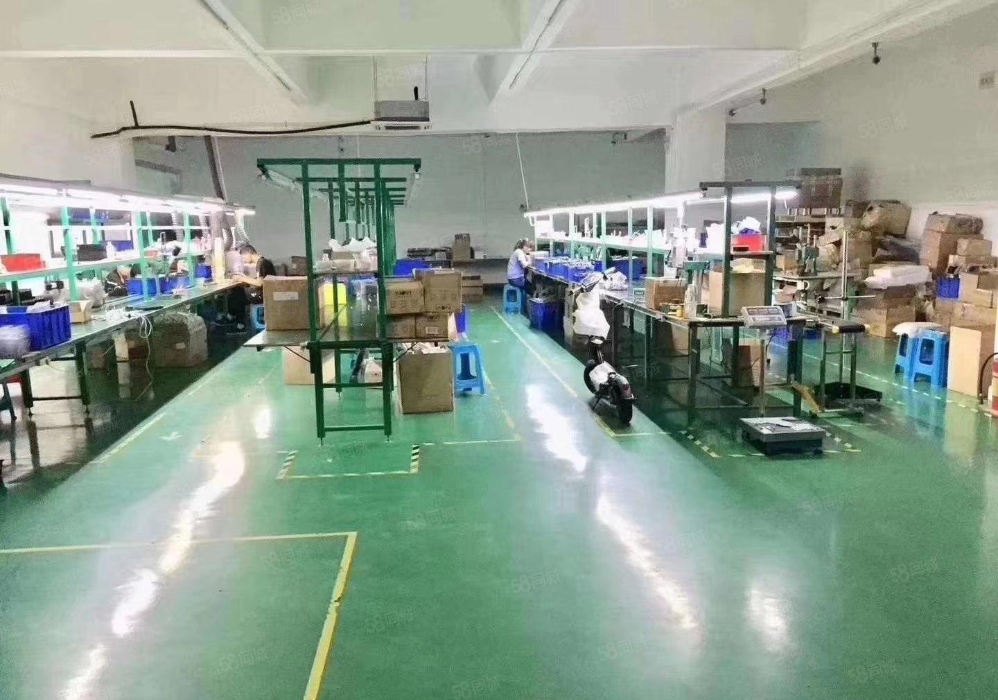 沙井新桥新出楼上整层1200平米带装修厂房出租