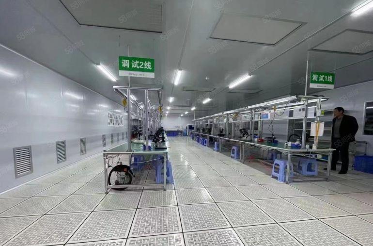 石岩上屋地铁口附近2200平厂房出租精装修无尘车间设备电子