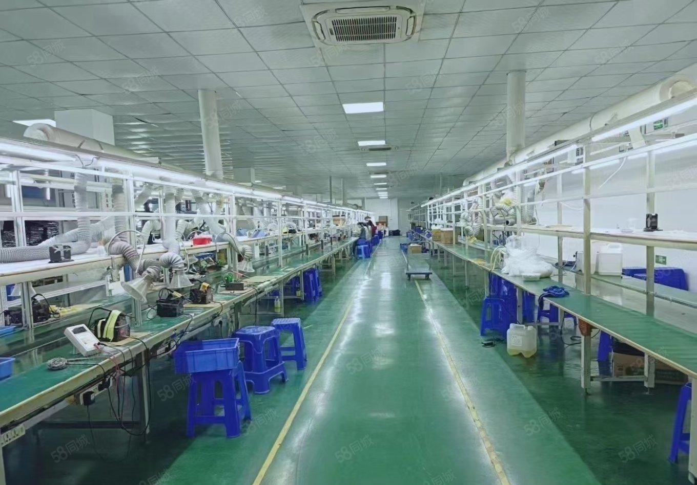 松岗江边工业区厂房带精装修办公室1200平可分租整租电商仓库