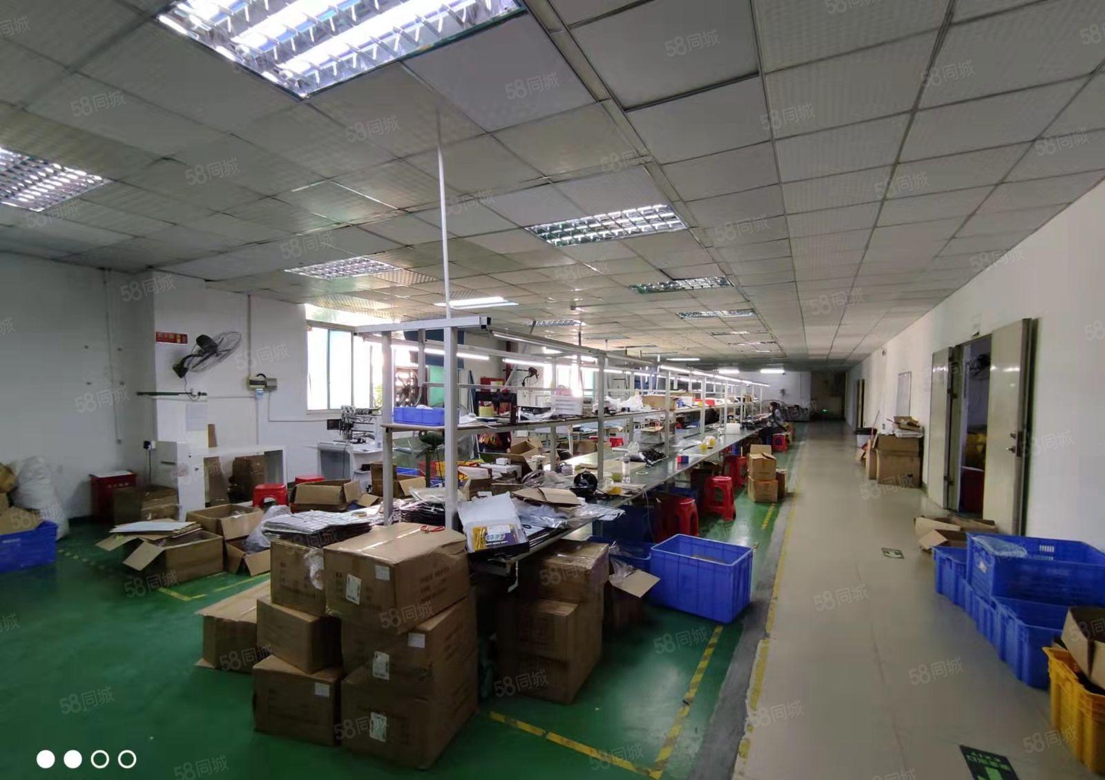 沙井新桥高速口工业园区精装修2000平厂房出租高新补贴