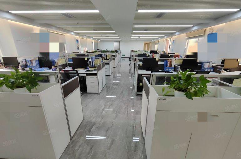 西乡新安地铁口附近原房东大型园区楼上1050方精装修厂房出租