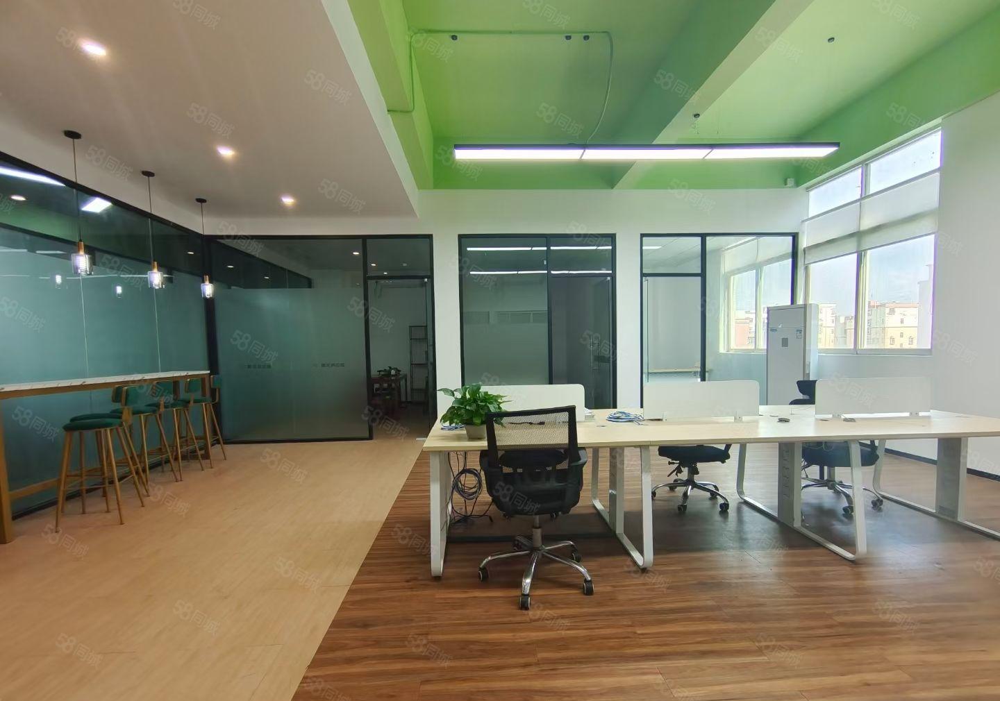 龙华元芬地铁口电商园新出楼上250平精装修办公室出租