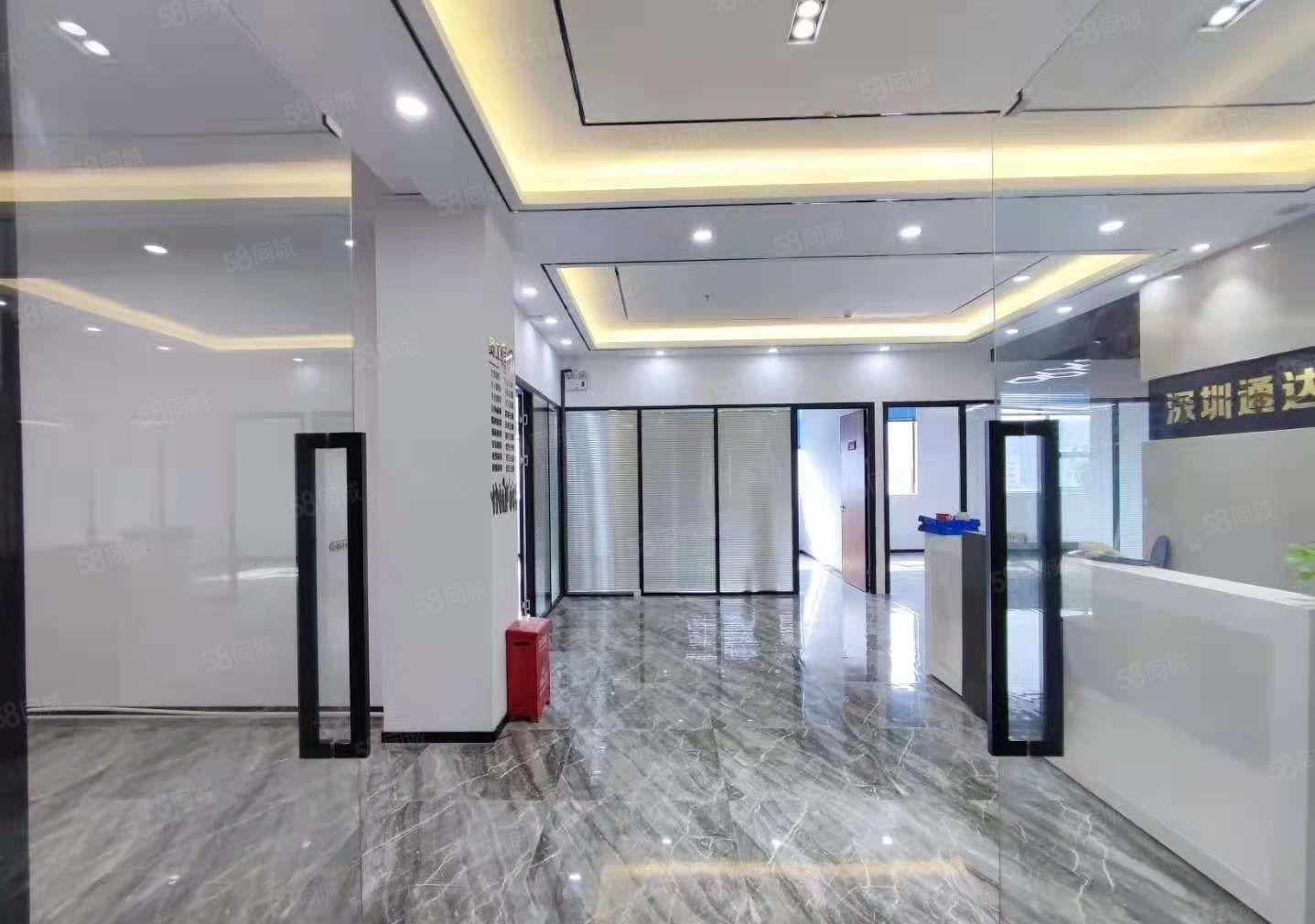龙华清湖地铁精装修610平适合办公研发电商贸易等，园区形象好