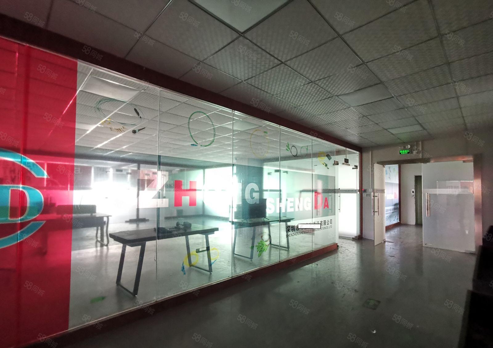 龙华大浪新百丽工业园2000平精装修办公室仓库厂房出租可分租