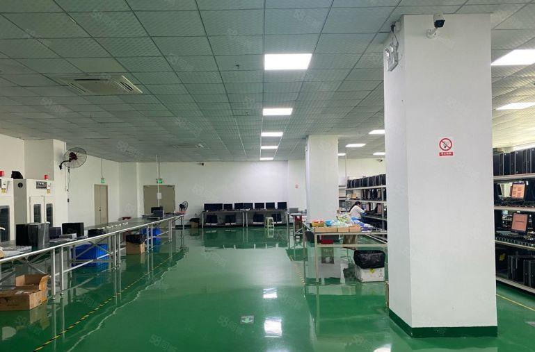龙华大浪整层精装修厂房1050平，带净化车间，无转让费