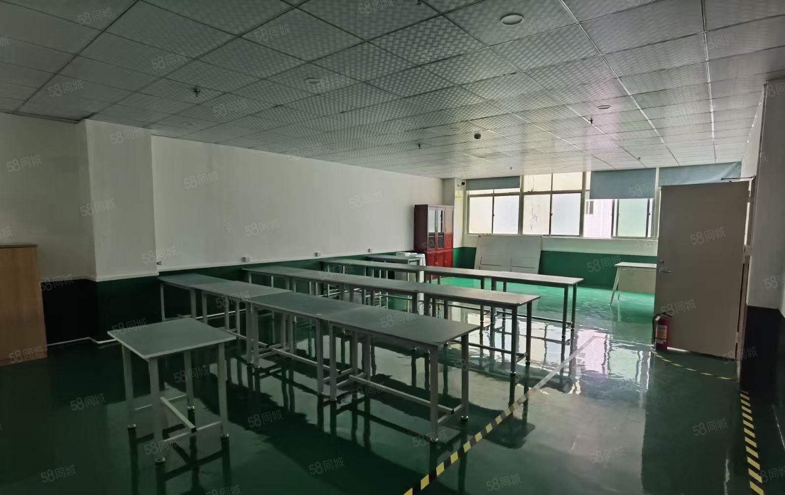 观澜梅观高速新出楼上1000精装修厂房出租一整层水电齐全可分