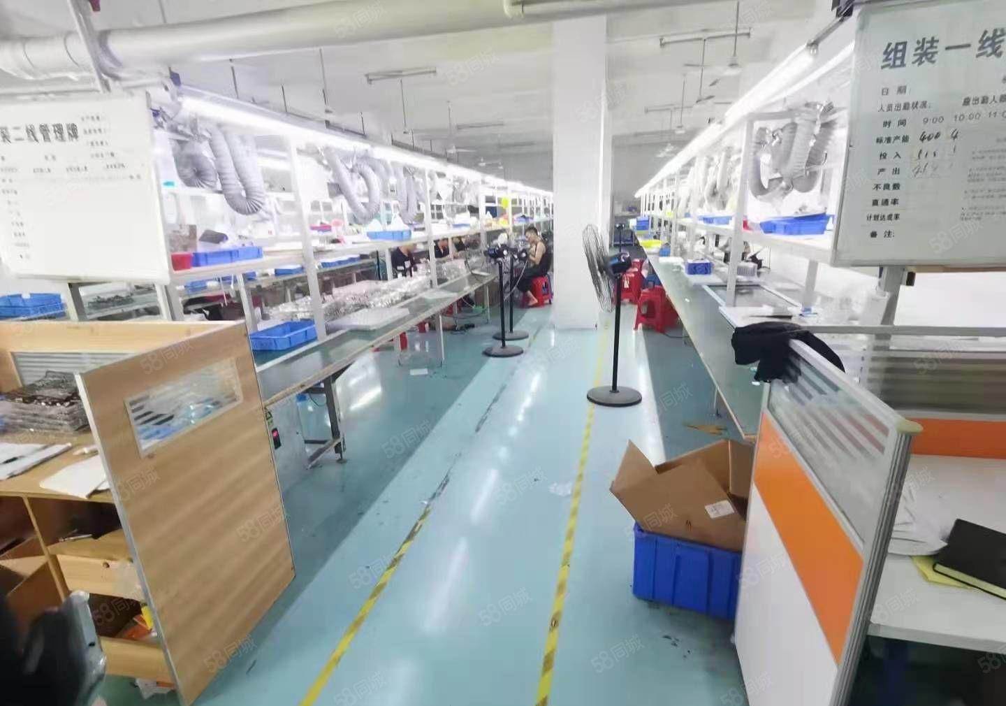 龙华大浪新出楼上1200平精装厂房出租