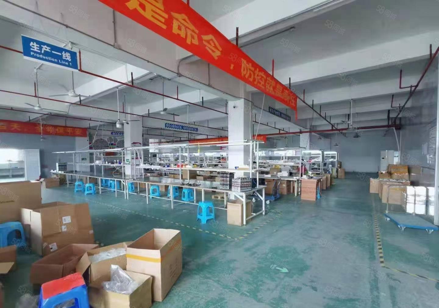 观澜樟坑径下围工业区楼上单层1200平方带装修厂房出租