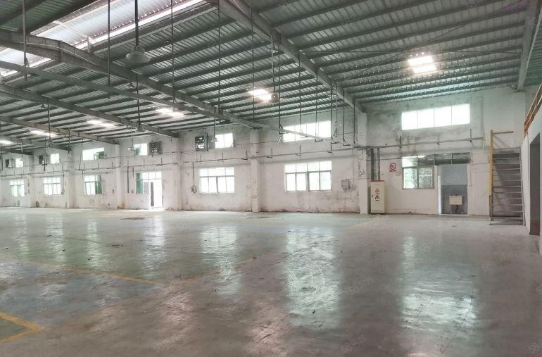 龙岗坪地2000平米独门独院钢构厂房出租可分租，空地大合同长