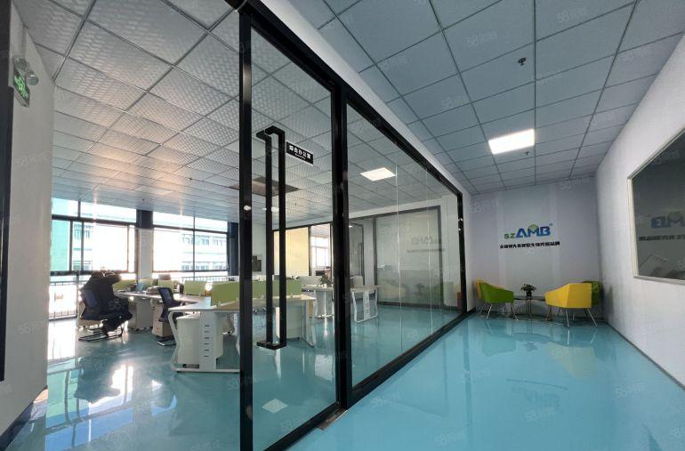 龙岗宝龙工业园楼上2180平方出租带精装修办公室车间卸货平台