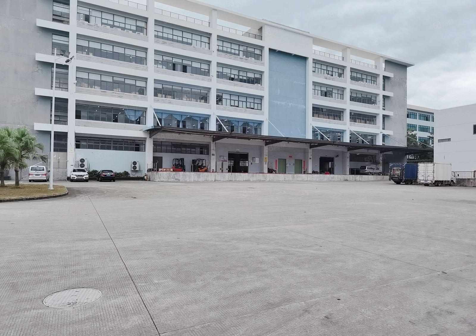 横岗六约原房东1200平全新地坪漆带喷淋办公室装修,大小分租