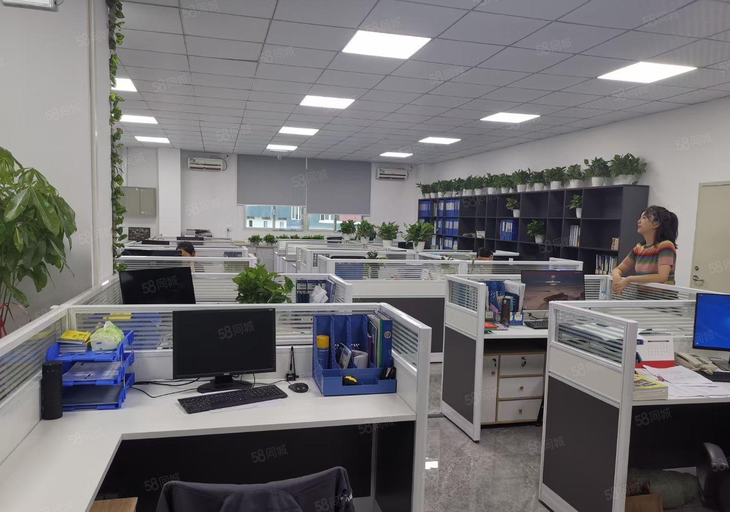 龙岗花园式楼上2000平方带精装修地坪招租 可分租可办环评