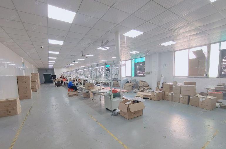 原房东直租龙岗新生楼上1300平带精装修厂房出租3百平起分租