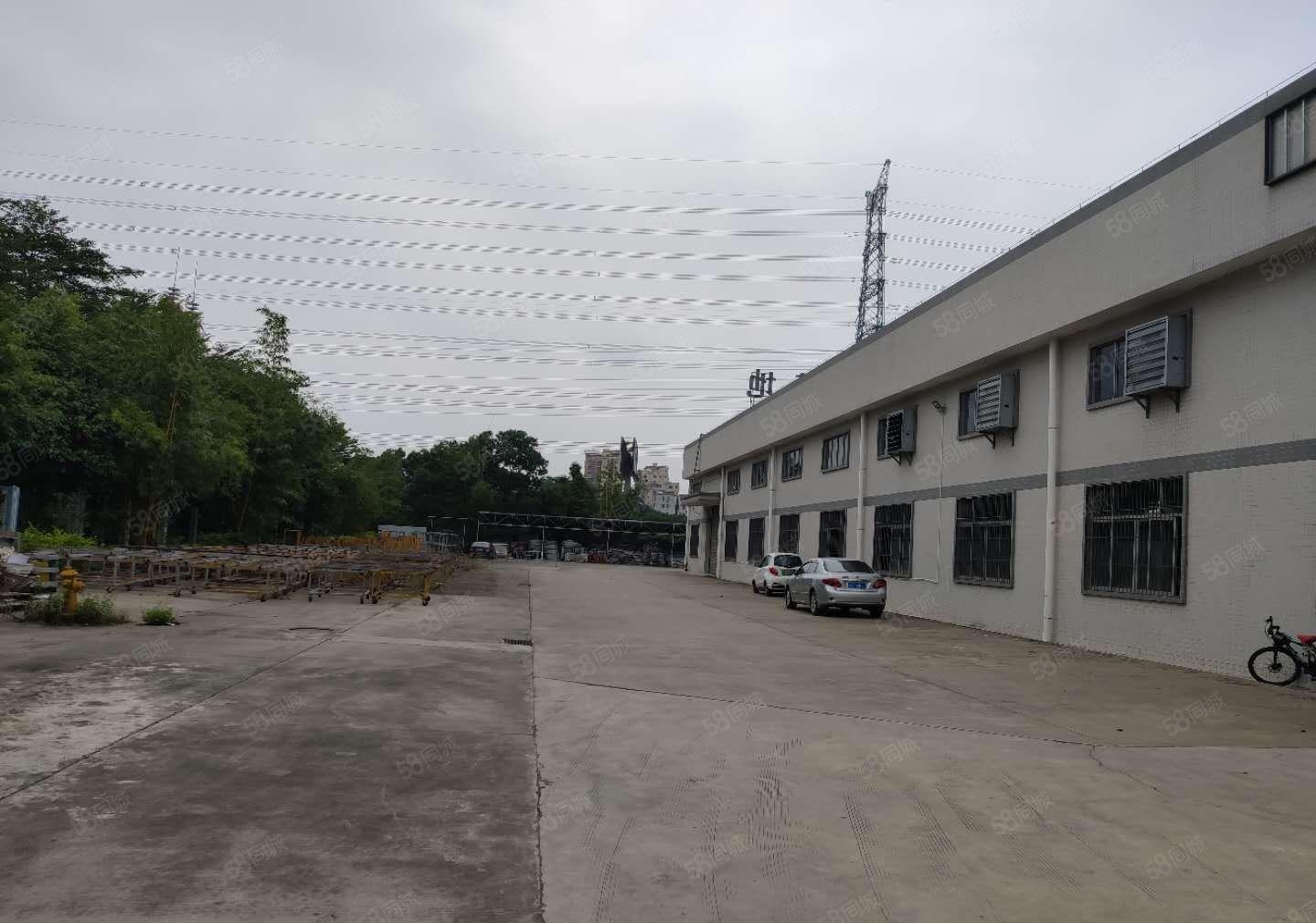 平湖清平高速出口独栋3000平滴水8米钢构厂房出租分租空地大