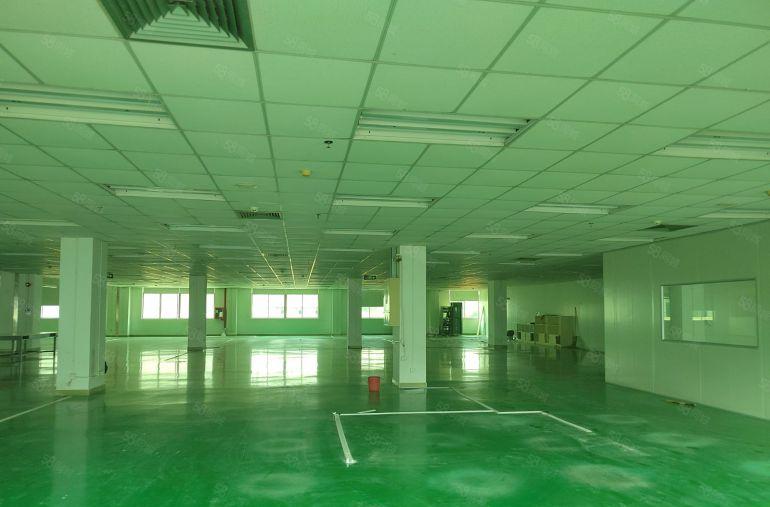 龙岗同乐科技园新出标准楼上2500平方现成装修低价厂房出租