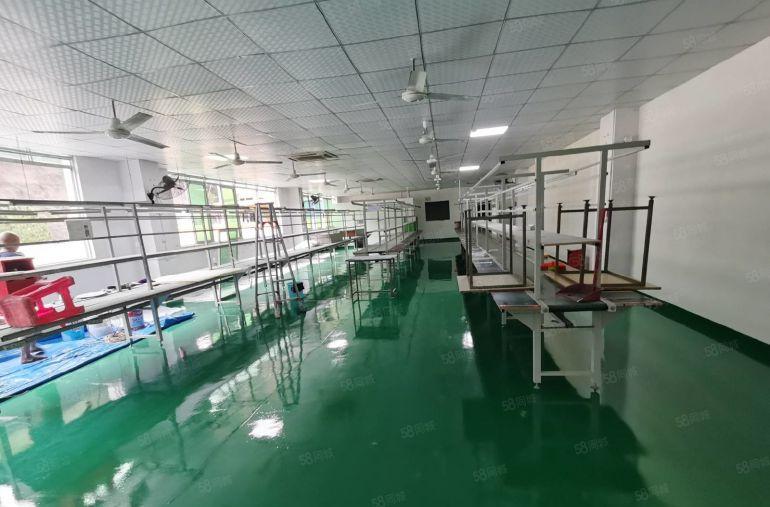 龙岗南联地铁口工业区新出一楼二楼1050平精装修厂房出租分租